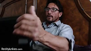 Caught my Step-Daddy Jerking his Cock to Teen Porn&excl;